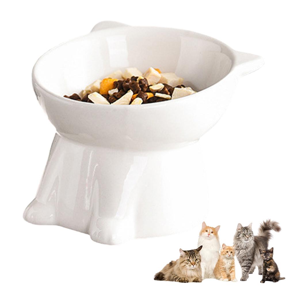 1 Pcs Cat Bowl  Ceramic Cat Bowl Pet Bowl Pet Supplies Cat Bowl Dog Bowl Macaron Color New Cat and Dog Universal Pet Bowl