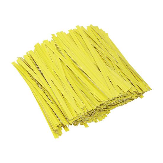 1000 шт. крафт-бумага стяжек-перевязок многоразового использования с проволочным сердечником гибкие кабельные стяжки для упаковки хлеба торта конфет праздничные сувениры