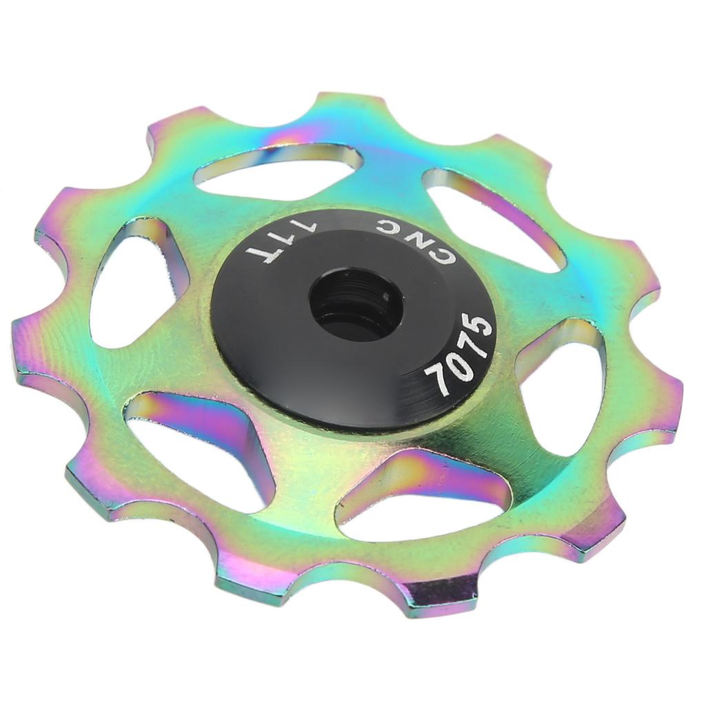 Ролик заднего переключателя 11 зубьев Алюминиевый сплав Полый дизайн Прочная поддержка Встроенный подшипник Велосипед