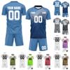 Men’s Short Sleeve Sports Jersey and Shorts Set Breathable -Wicking Quick Dry Athletic Uniform for Team Training DIY Custom Design