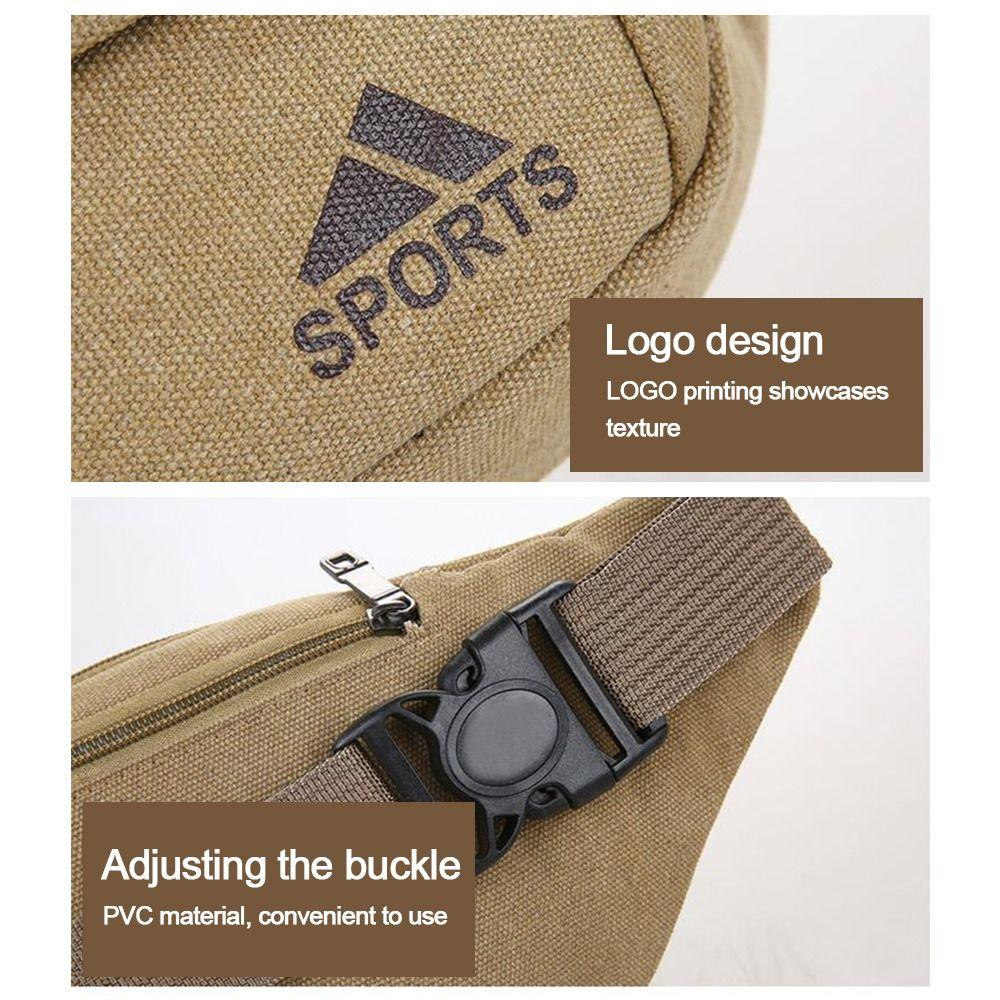 Сумки для бега Мужские сумки через плечо Холщовая поясная сумка Товары для путешествий на открытом воздухе