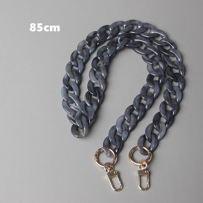 New Fashion Woman Handbag Accessory Chain Detachable Replacement White Beige Red Blue Grey Strap Women Shoulder DIY Resin Chain
