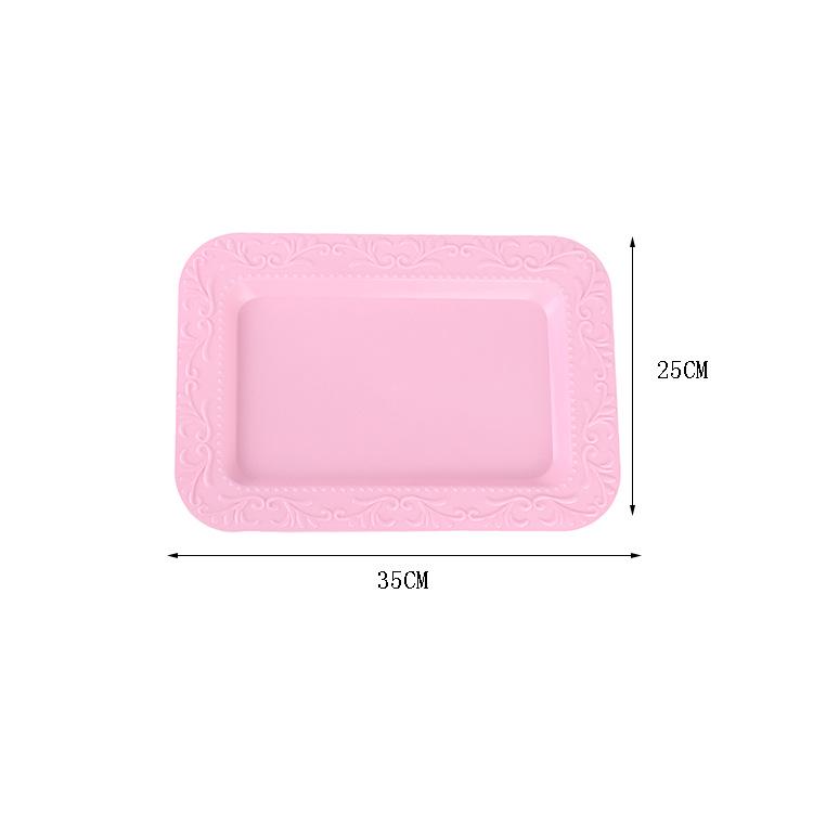 Трехъярусная подставка для торта к европейскому полуденному чаю - креативный многослойный пластиковый поднос для десертов и фруктовая тарелка