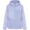 Outdoor Series Solid Color Zip-Up Hooded Comfortable Breathable Jacket Women Jackets Purple 162440801-2