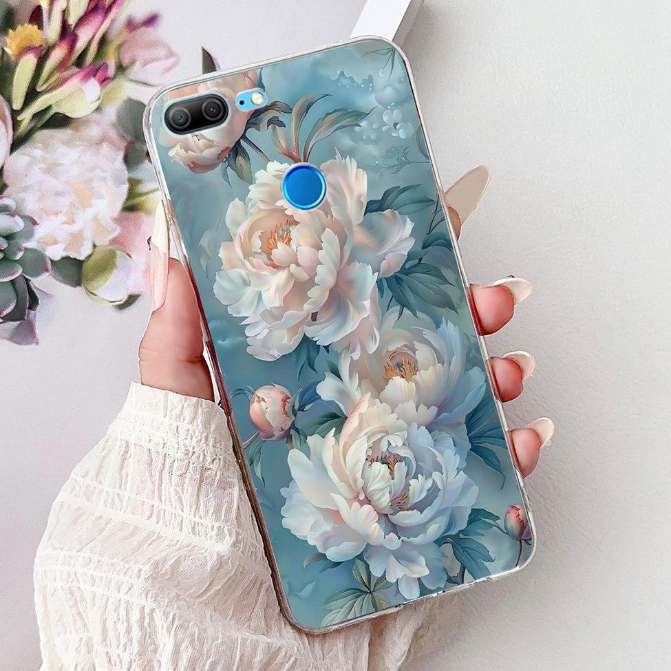 Прозрачный чехол для Honor 9 Lite Милый Кот Модные Цветы Смешная Расписная Задняя Крышка Для Чехла Телефона Honor 9Lite LLD-L21 LLD-L31 LLD-L11