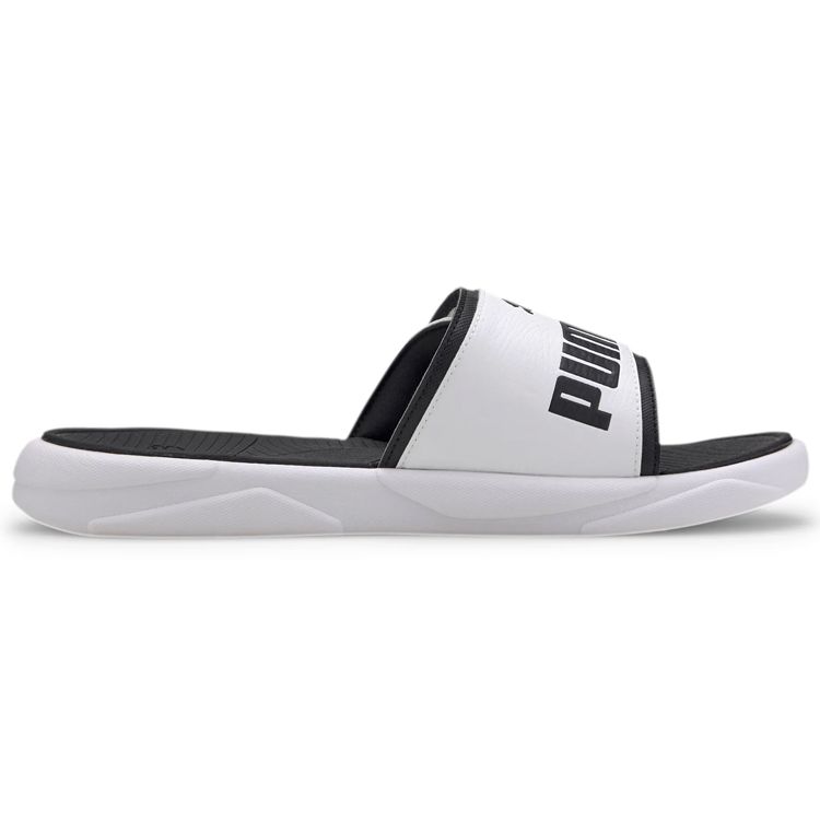 Puma Royalcat Comfort Slides Белые Унисекс Кроссовки Черные 372280-02