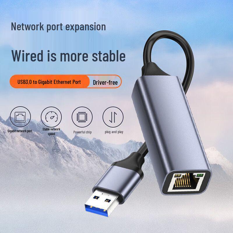 USB-C Gigabit Ethernet Adapter AX88179B – Driver-Free RJ45 Network for Laptops
