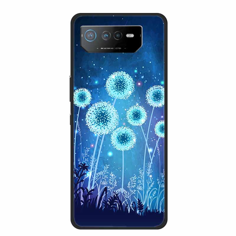 Чехол для Asus ROG Phone 6 Pro Phone6 Pro Coque Черный ТПУ Силикон Мягкая Задняя Крышка Чехол Для Asus ROG Phone 6D Ultimate Чехол для Телефона