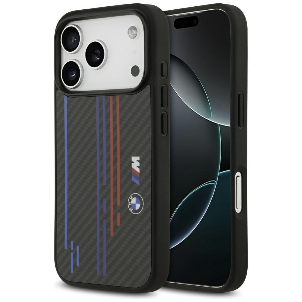 BMW M Kevlar Lines & Logo MagSafe Case for iPhone 17 Pro Black