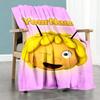 Biene Maja Customize Text Blanket Gift Customizable Blanket Comfortable Versatile for Picnics Office Sofa Home Decor All-Season Use
