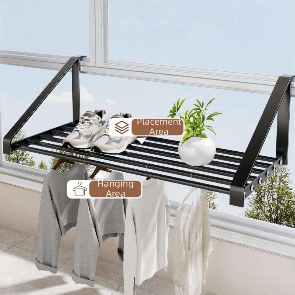 Space Saving Clothes Drying Rack Large Capacity Shoe Rack Iron Shoe Drying Rack Living Room