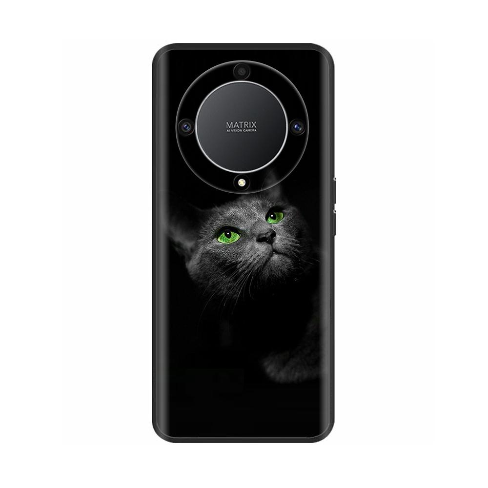 Чехол для Honor Magic 6 Lite Magic6 Lite Жидкий силикон Мягкий ТПУ Задний бампер Череп Мраморный принт Fundas Для Honor Magic 6 Lite 5G