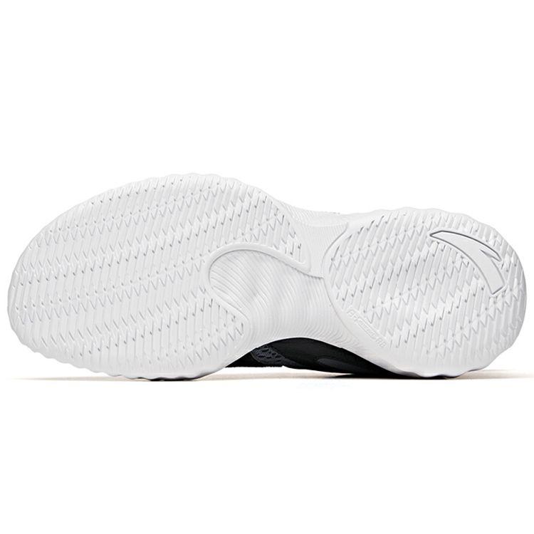 Anta Wind Tunnel 1 Support Mid-Top Basketball Shoes Men Sneakers Black Gray 112021617S-2