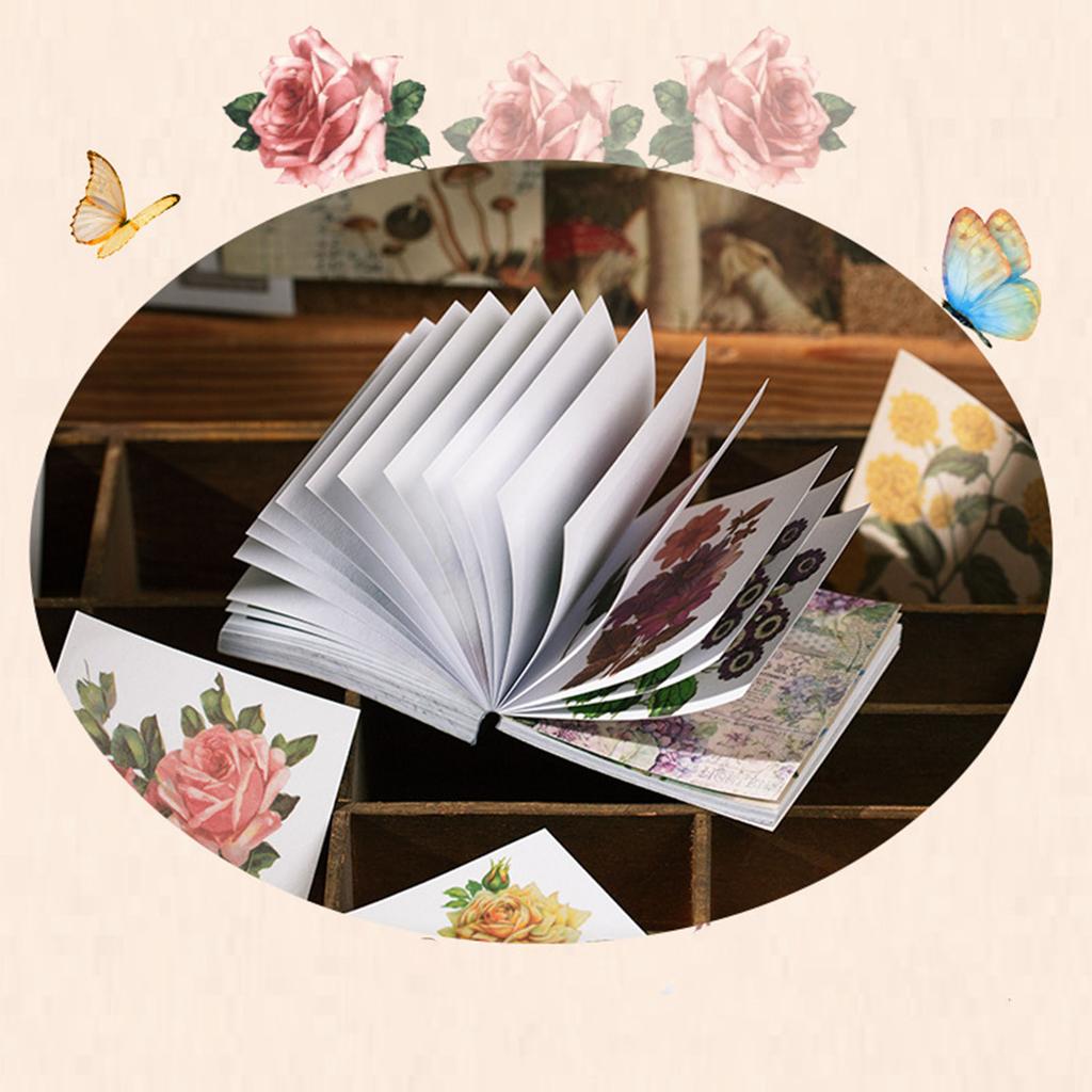 100 шт. Наклейки для украшения блокнота, Цветочные декоративные наклейки, Тематические наклейки для DIY, для дневника, планера