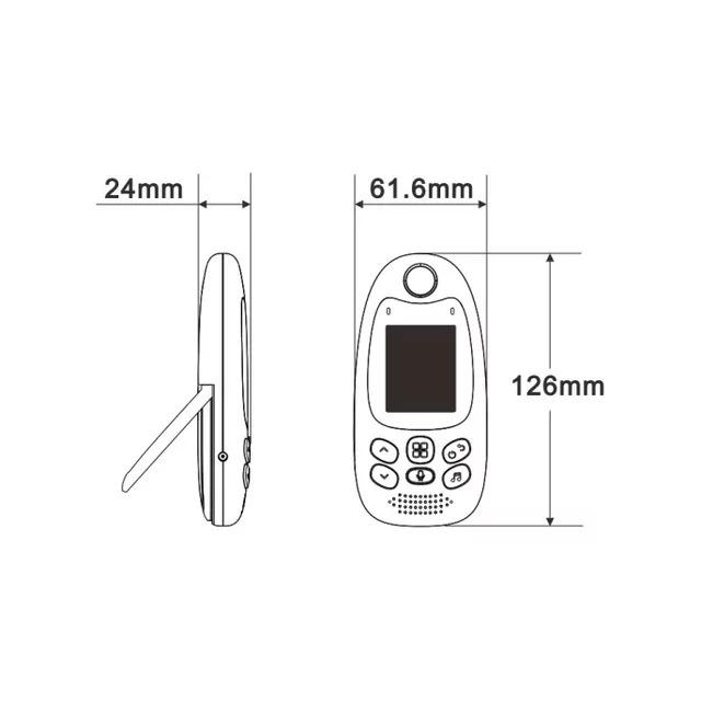 Video Baby Monitor 2.4G Wireless With 2.0 Inches LCD 2 Way Audio Talk Night Vision Surveillance Security Camera BabysitterAA