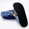 Ai Blue Indigo Ткань 01 Синие крашеные в крапинку тапочки, средние, (26см)