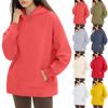Women's Fashion Daily Versatile Casual Crewneck Sweatshirts Long Sleeve Solid Color Top Sweatshirts