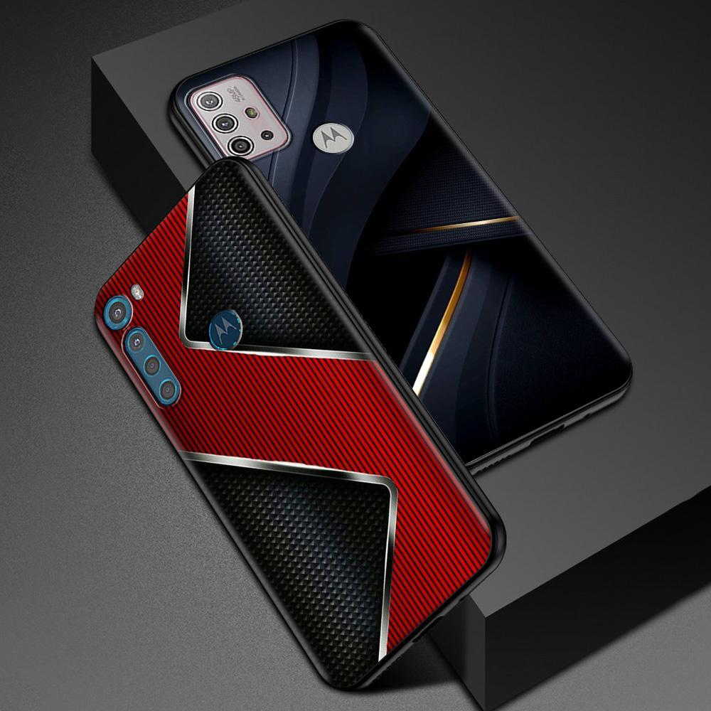 Спортивный автомобиль из углеродного волокна для MOTOROLA One Fusion, чехол для Moto G10 G9 G8 Plus Play Power One G20 G30 G40 G50 G60 Edge 20 Shell