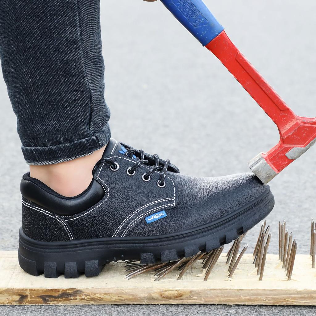 Обувь для страхования труда Мужская защитная обувь Противоударные и противопрокольные удобные защитные рабочие туфли со стальным носком