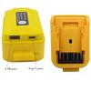 Dual USB Battery Adapter for Dewalt For DCB203 For DCB200 with LED Indicator