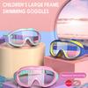 Очки для плавания с большой оправой и защитой от запотевания Candys Color, подходящие для пляжа, бассейна