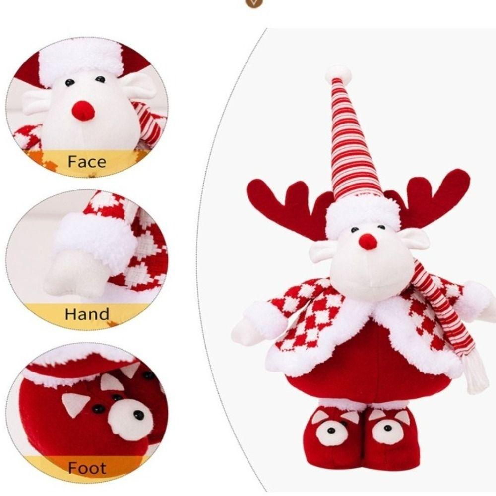 Милая рождественская выдвижная кукла снеговик выдвижная фигурка снеговика рождественские украшения фигурки