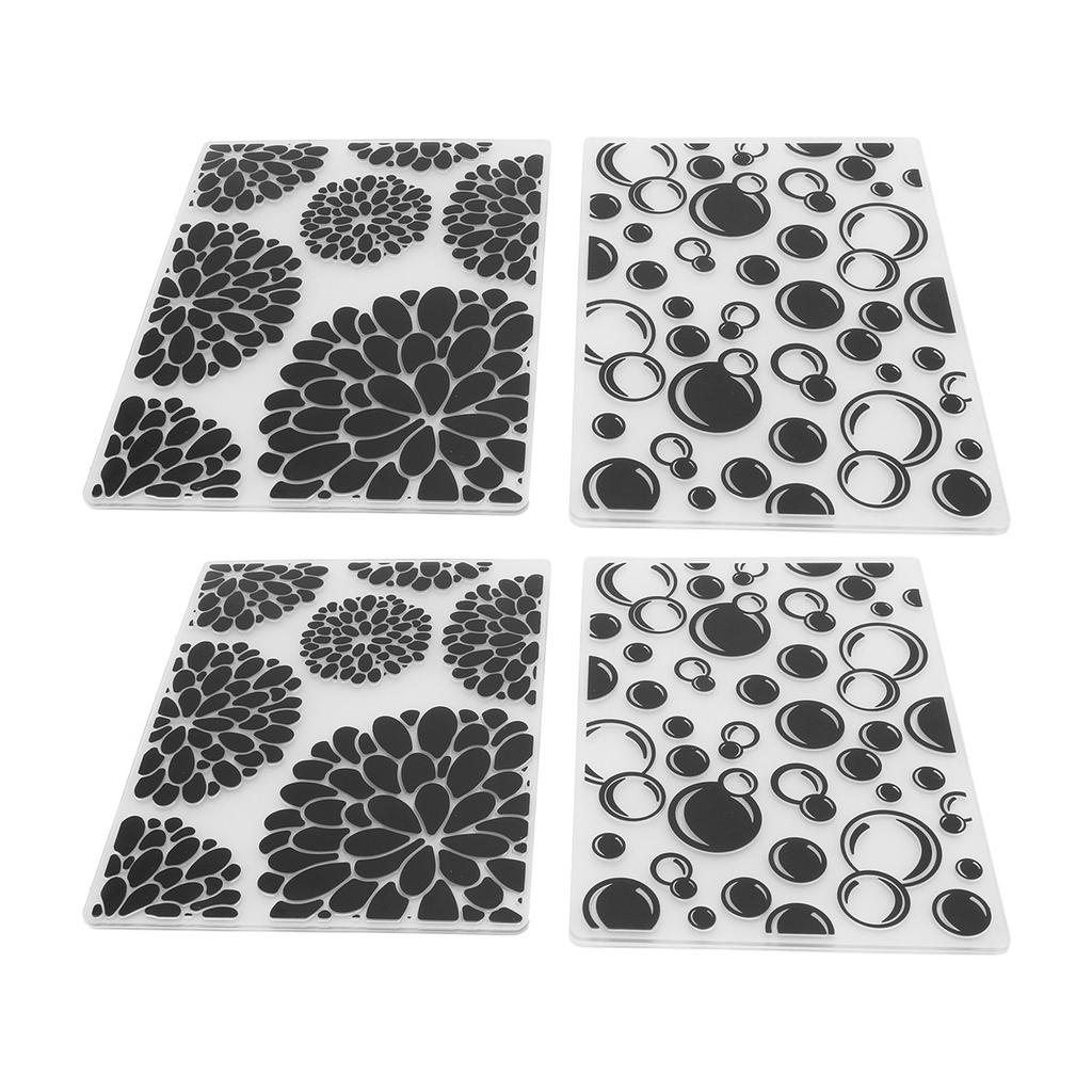 4 шт. папки для тиснения уникальный дизайн вогнутая выпуклая текстура шаблон папки для тиснения для Invita