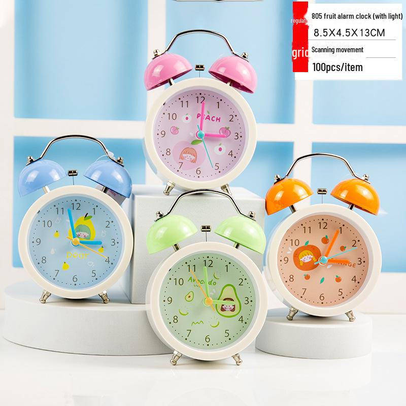 Супер громкий мультяшный металлический настольный будильник - тихий, креативный цифровой будильник