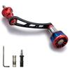 HEIGHTEN 56mm Reel Handle for Universal Spinning Reels Arch Engine Shimano, Daiwa, (Red & Black) (177)