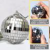 Hanging Ornament Reflective Silver Color Mirror Disco Balls Holiday Party Scene Layout DIY Accessories