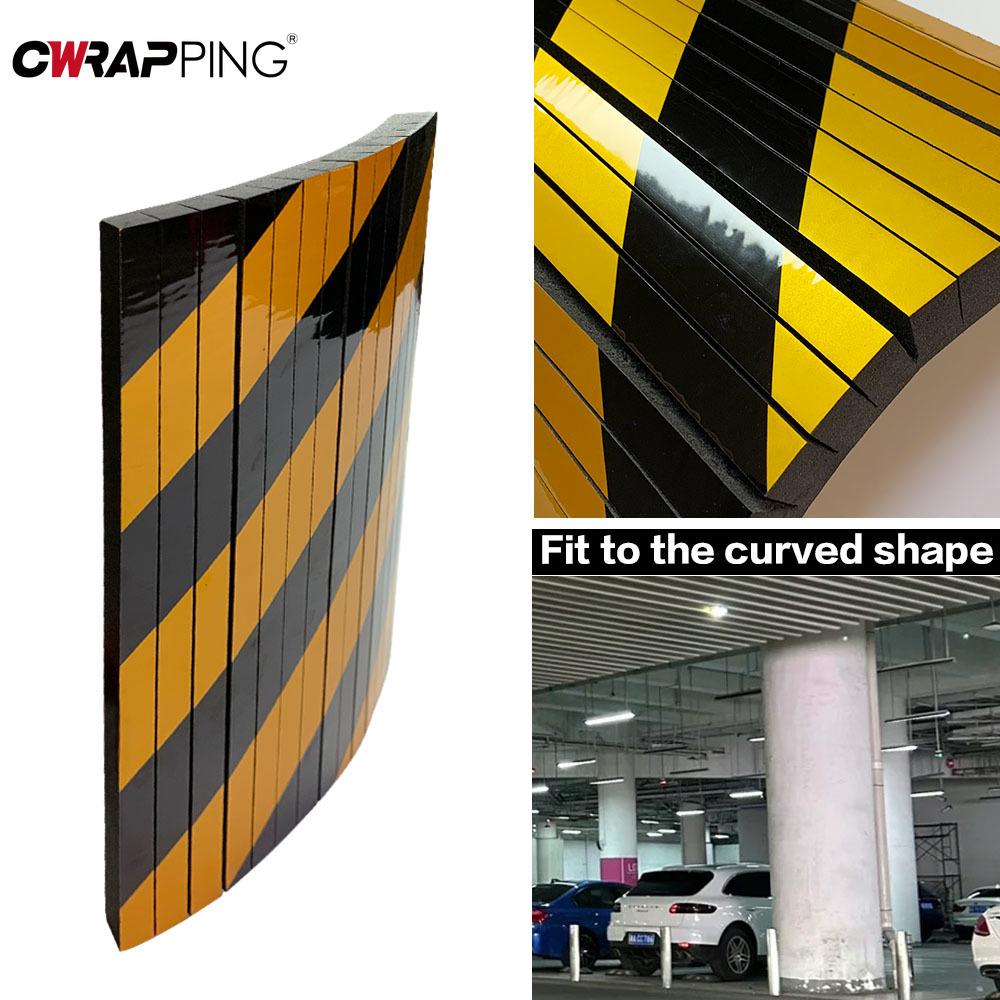 Parking Garage Car Door Protector Foam Garage Wall Protector Warning Car Accessories Corner Bumper Edge Sticker Scratch Adhesive Interior Mirrors 6