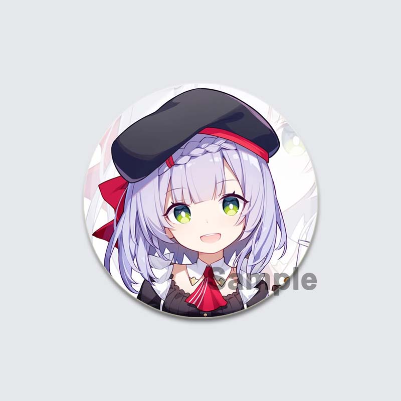 32/44/58mm Game Anime Genshin Impact Pin Fun Cartoon Cute Head Image Brooch Badge Bag Decor for Fans Collection Friends Gift Accessory