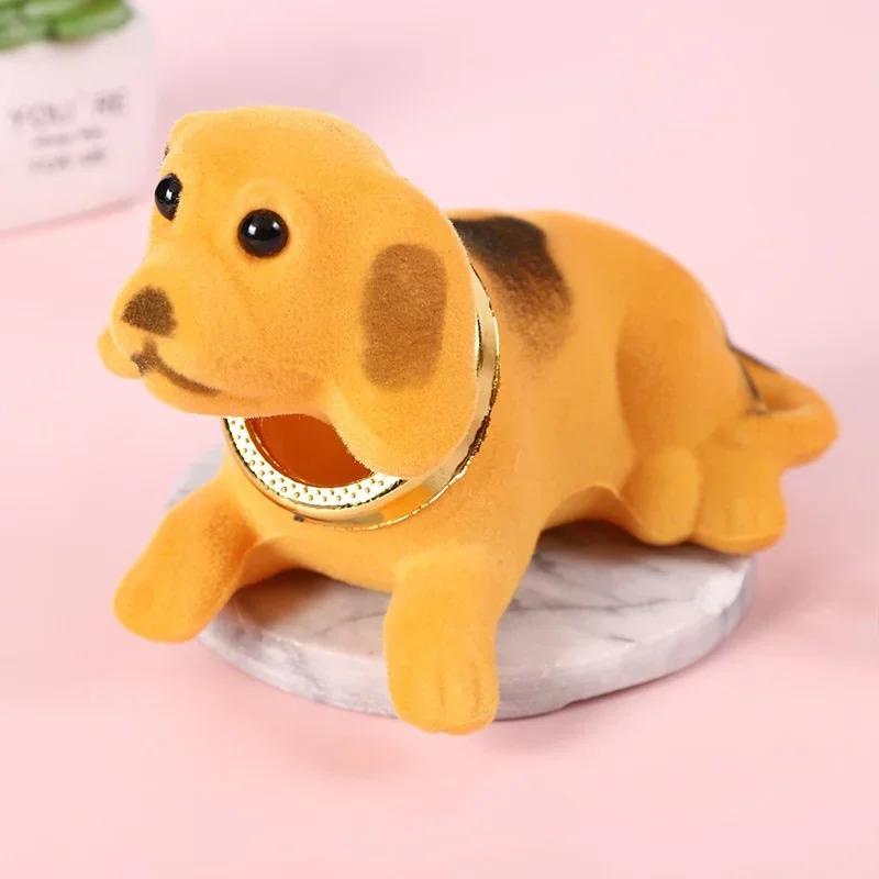 1Pcs Car Ornaments Shaking Head Dog Doll Car Dashboard Toys Cute Nodding Puppy Auto Interior Accessories Auto Decor Kids Gift LS