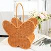 Decorative Butterfly Shaped Basket with Handle Plastic Construction Storage Container For Living Room Bedroom