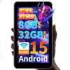 Представляем новый Android 15 с 32 ГБ IPS веб-видео и данных Он поддерживает и не поддерживает Черный 7-дюймовый планшет, ОЗУ, экран,