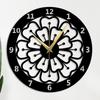 Стильные настенные часы с цифрами/Большие часы и настенный орнамент/Металлические настенные часы для спальни, офиса -Черный