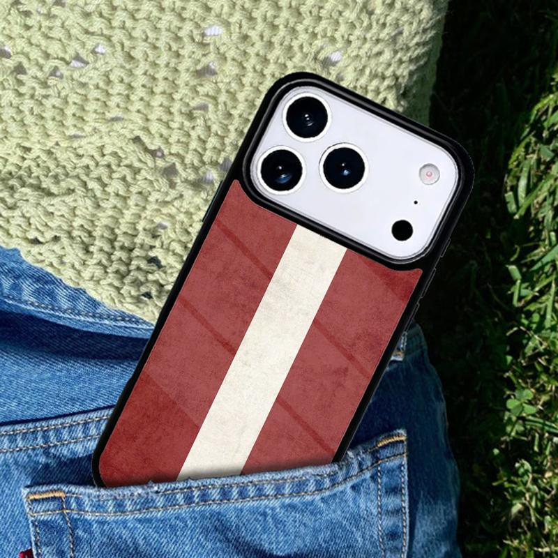 Чехол для мобильного телефона с флагом Латвии Совместим с IPhone 17 16 15 14 13 12 11 Pro Max 17 Air cover