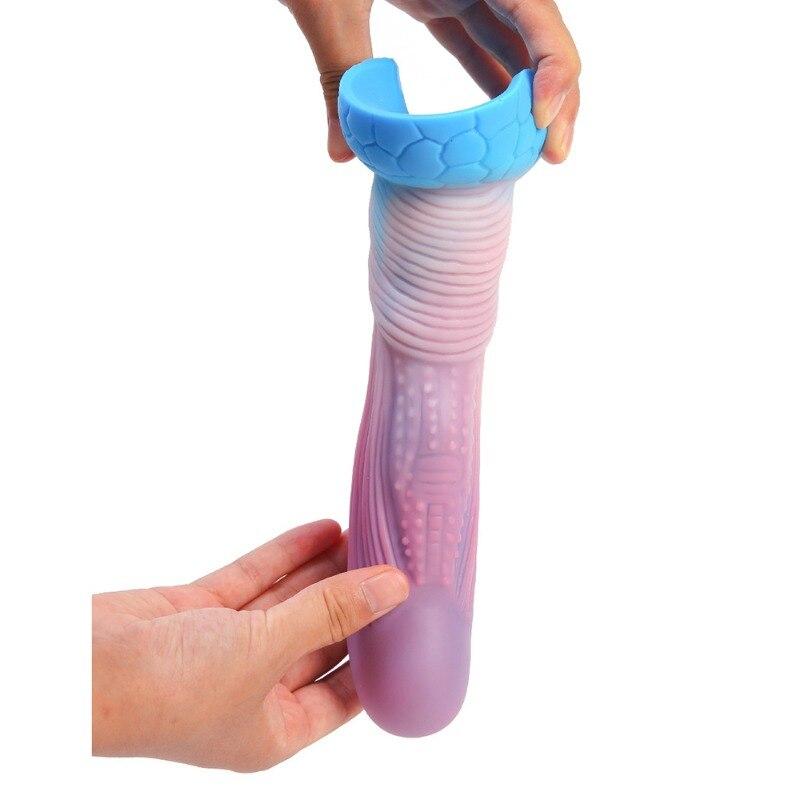 Силиконовая анальная пробка, мягкий фаллоимитатор, анальный расширитель, женский мастурбатор, секс-игрушка для взрослых, большой член, реалистичный пенис, ремешок на члене