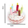 New Birthday Cake Dog Bite Resistant Interactive Sound Making Puppy Teething 16cm Gnaw Party Decor