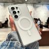 Магнитный зарядный чехол для Samsung Galaxy S26 Ultra A57 A37 A17 A07 A56 5G A16 A06 A15 A55 A54 A35 A25 A26 Для Magsafe Прозрачная крышка