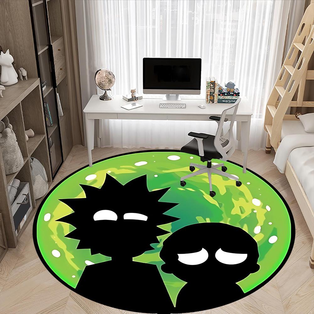 Круглый ковер Rick and Morty для офиса, под офисные стулья, спальни, гостиной, домашний декор a0908142