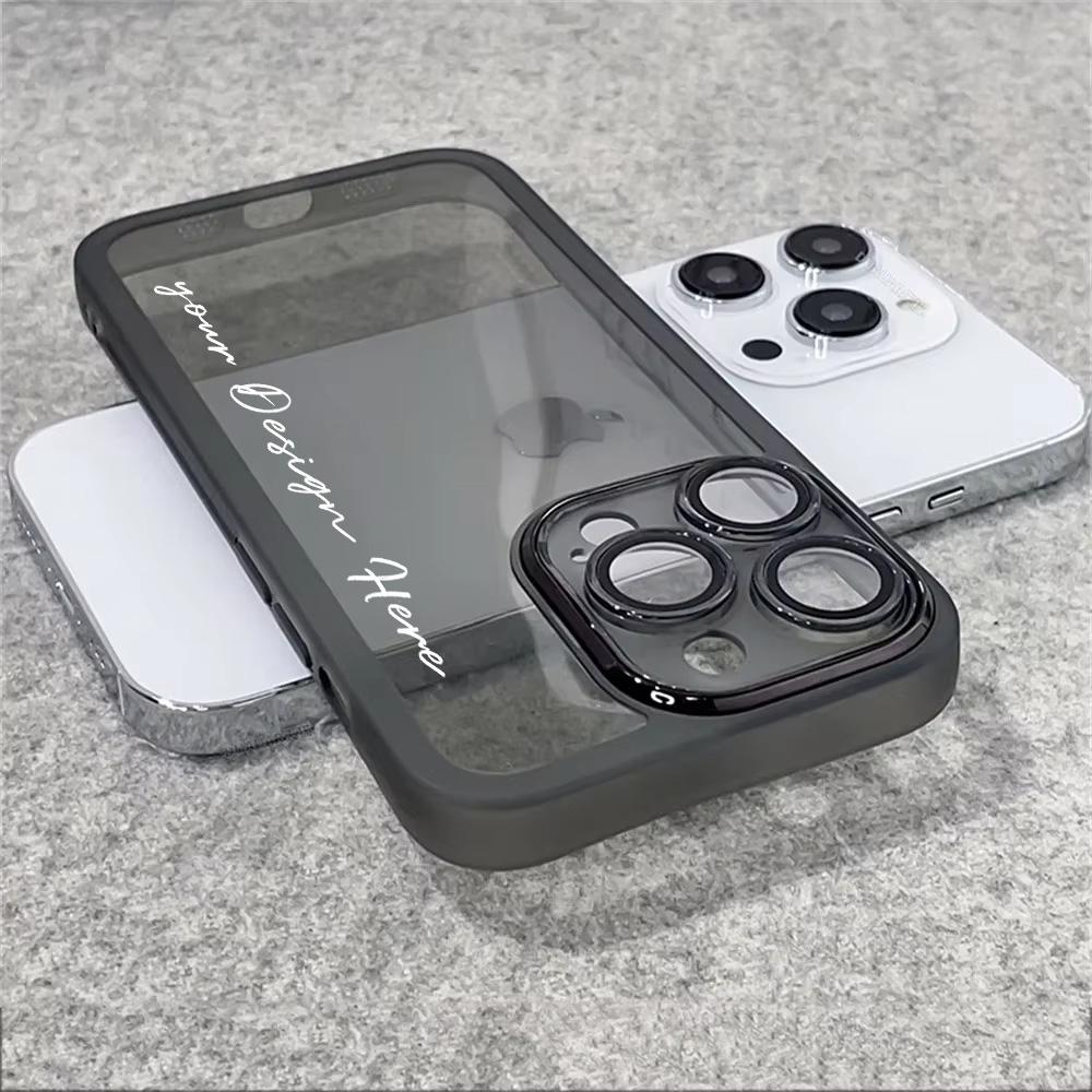 Customized Name Bumper Clear Phone Case For VIVO Vivo Y38 5G Y36 4G Y35 Y33T Y31 Y30 Y28s Y27s Y22s Y21T Y21s Y20s G Y20i 2021 Y20 Y19s Y18s Y17s