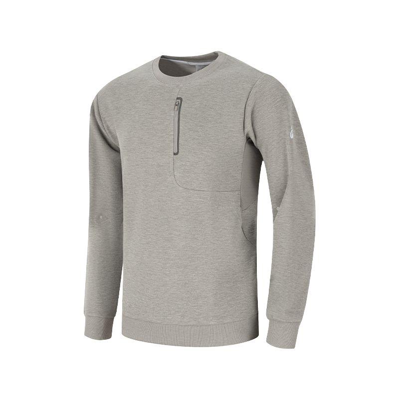 Asics Fw25 Спортивный дышащий пуловер с длинным рукавом Мужская толстовка 2031F366-250