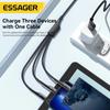 Essager 3 в 1 USB Type C кабель Micro USB зарядное устройство для iPhone 14 13 12 X Pro Max Samsung Xiaomi PCPO шнур для передачи данных мобильного телефона