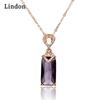 Женское ожерелье Lindon, кулон из медного сплава, циркон, модный подарок
