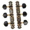 Alomejor 3-Pair Classical Guitar Tuning Pegs, Rust-Resistant, Easy To Use, with Fixing Screws, Guitar Machine Head Replacement for Decoration
