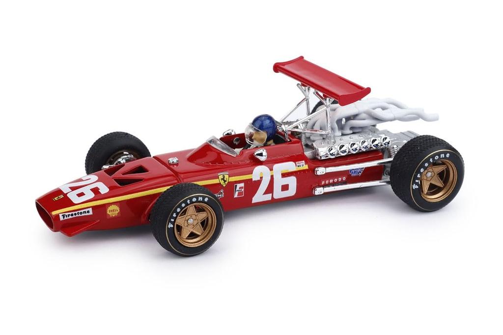 Brumm Ferrari F1 312 French GP 1968 Jacky Ickx 1/43 #26