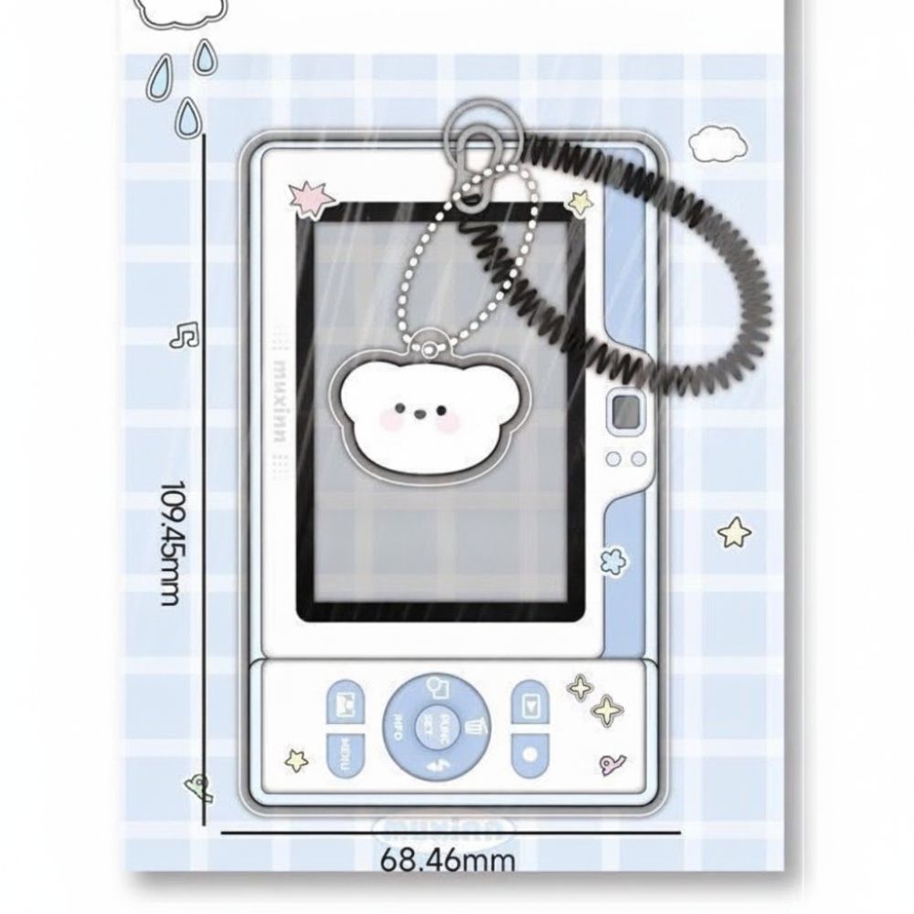 Keychain Pendant Acrylic Card Holder 3 Inch Kpop Photocard Holder for Backpack Accessory