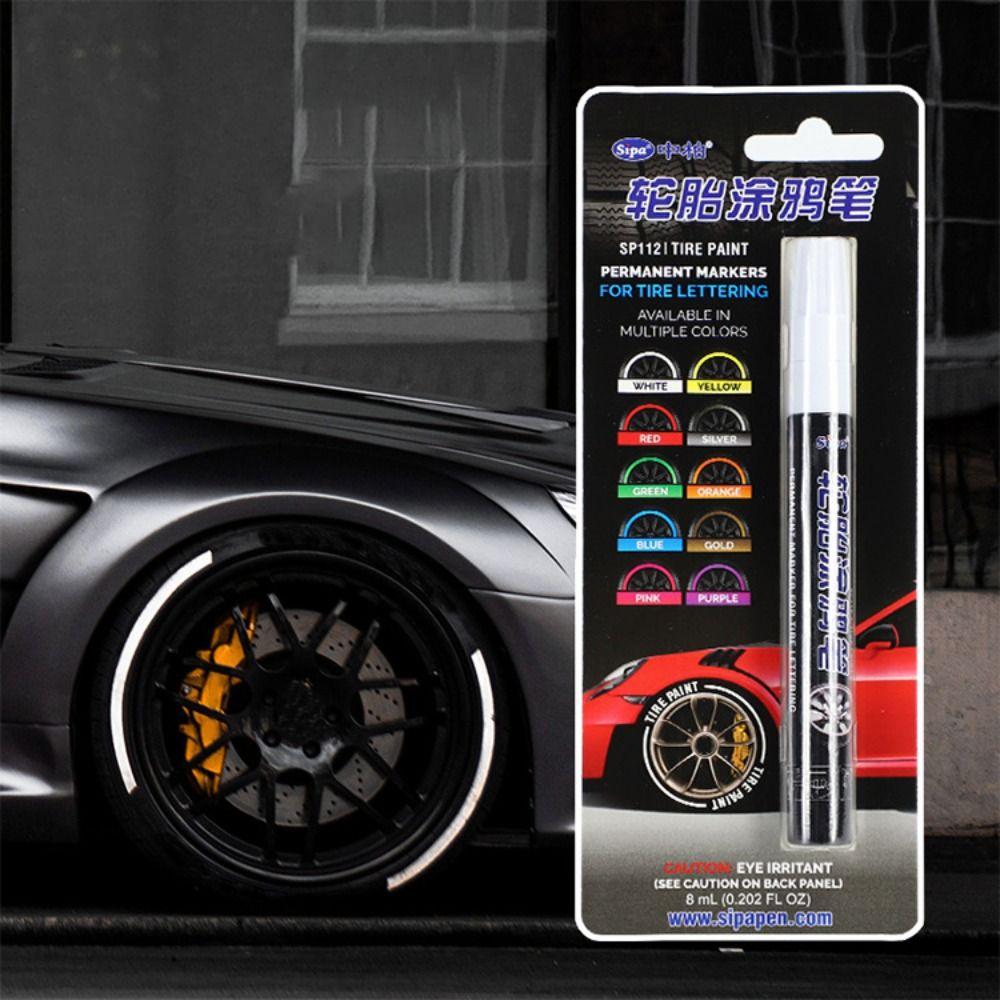 Waterproof Tire Marker for Rubber Meta Glass Car Tires Car Tire Graffiti Paint Pen Tire Paint Pen