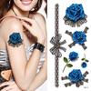 Temporary Tattoo Sticker Body Art 3D Butterfly Rose Feather Waterproof Tattoo